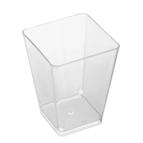 Firkantede plastbeger til mousse og dessert – 160 ml- 150-Pak