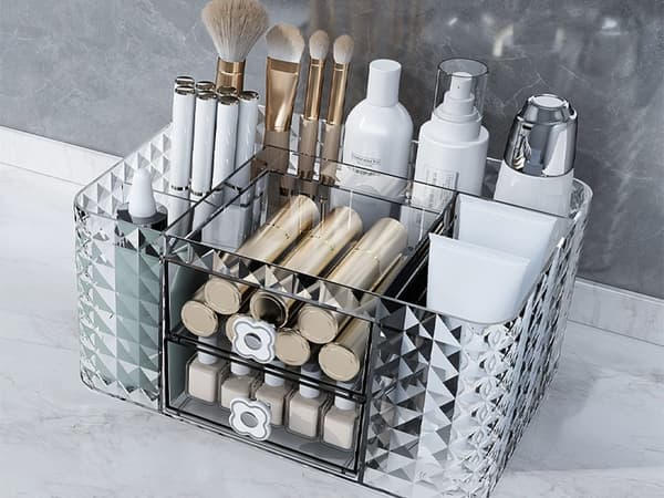 Makeup organizer skuffe smykker badeværelse skrivebord