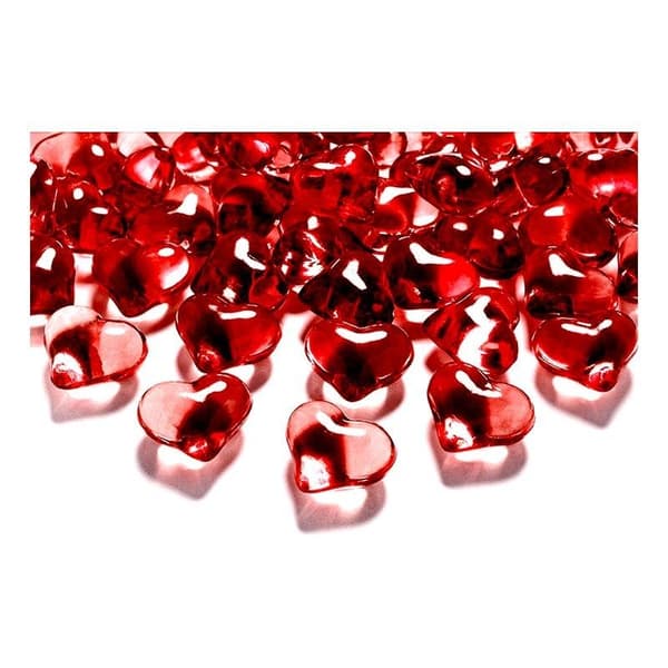 30-Pak - Krystallhjerter - Valentinsdag