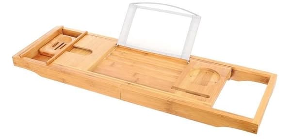Badkarshylla i Bambu för Badkar - 75-112 cm