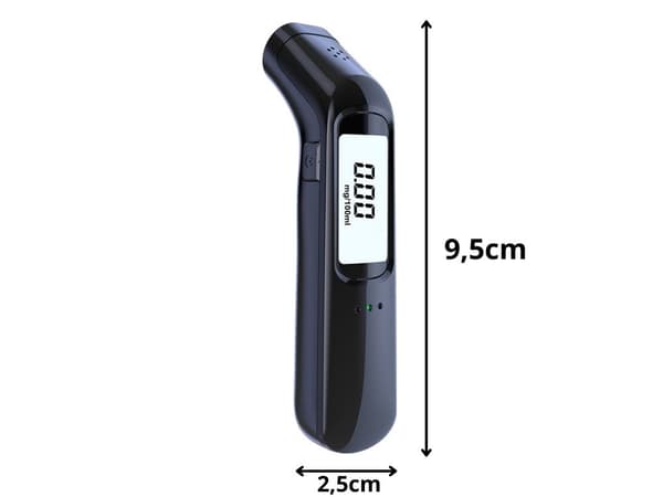 Alkomätare digital USB portabel