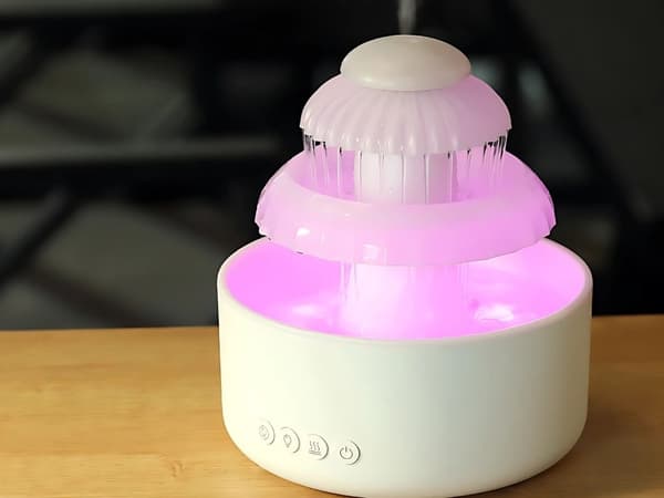Luftfukter fontene - LED aromadiffuser trådløs
