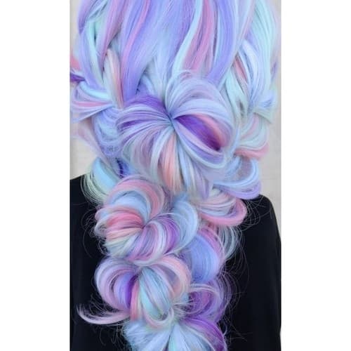 Jumbo Braid / Løshår Hårfletning - 60 cm - Multifärg (ljus)