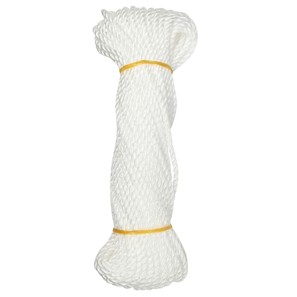 Tau 4 mm x 25 m hvitt