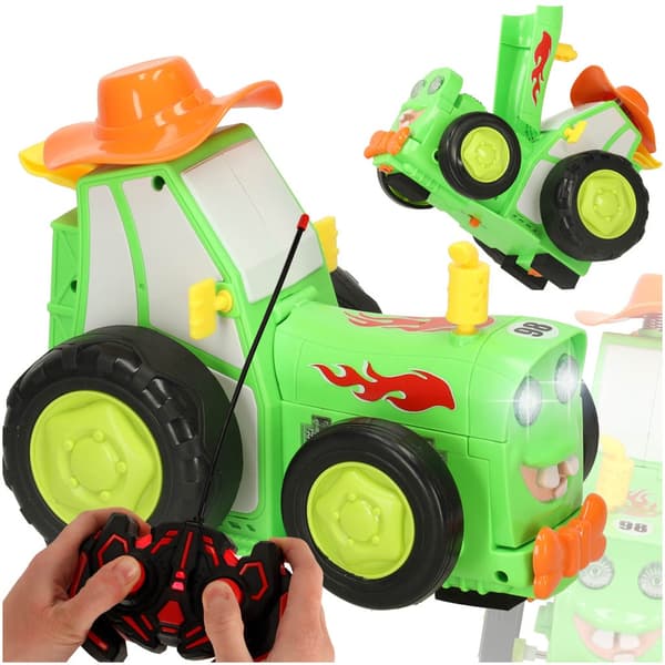 RC Traktor - Radiostyret - Grøn