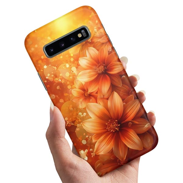 Deksel / Mobildeksel til Samsung Galaxy S10 Plus - Flowers