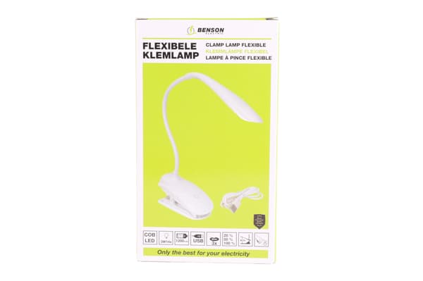 LED-klämlampa flexibel dimbar