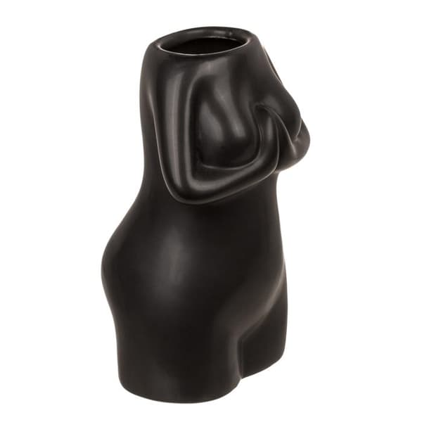 Vase / Keramikvase - Kvindekrop - Black