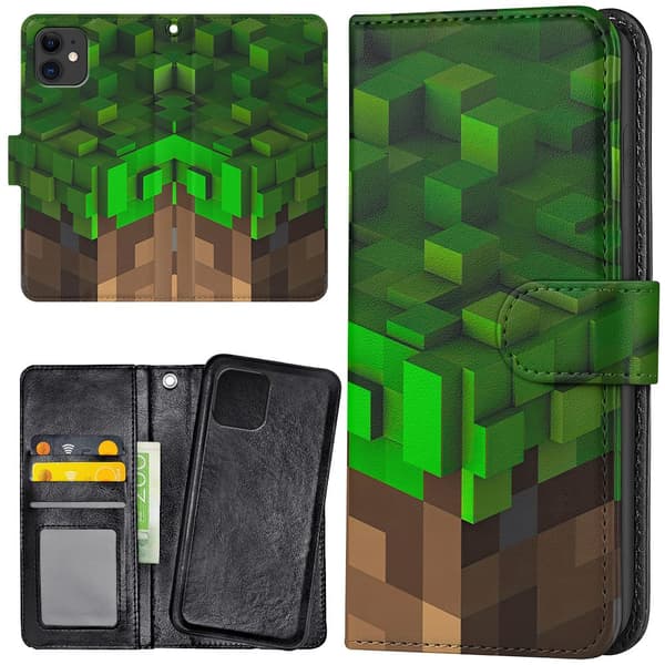 iPhone 12 Mini - Lommebok Deksel Minecraft