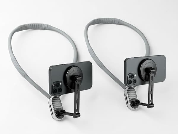 Magnetisk halsmontering til mobil vlog hovedbånd