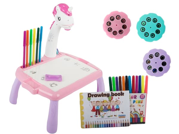 Whiteboard-tussit piirustuspöydällä lapsille - Pinkki