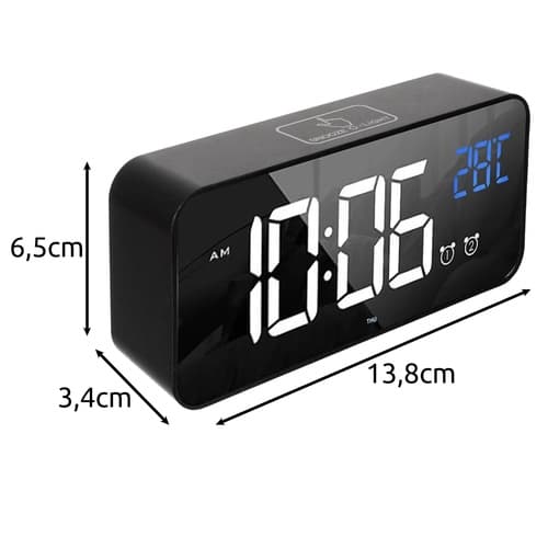 Digital Vekkerklokke Bluetooth - Termometer & musikk