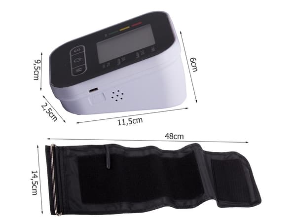 Blodtrykksmåler overarm - LCD-skjerm med arytmikontroll