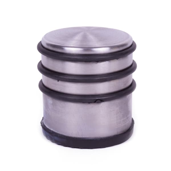 Dørstopper ø9 cm rustfrit stål