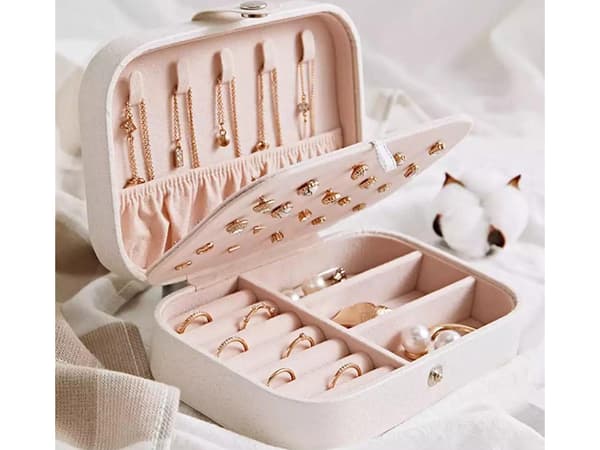 Casket organizer smyckeskrin elegant rymlig ask