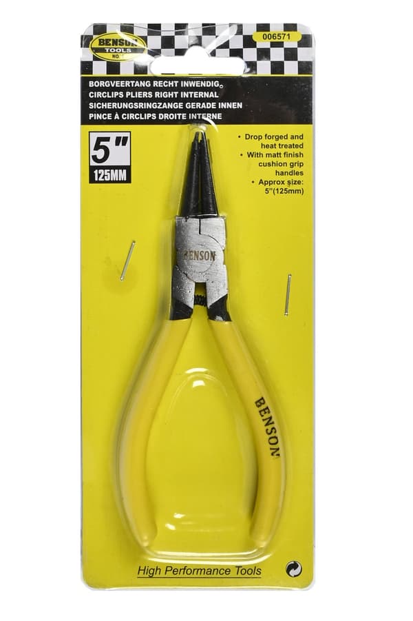 Seegerringtang 125 mm lige indvendig