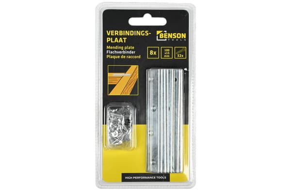 Koblingsplate 8-pakning 100×15 mm