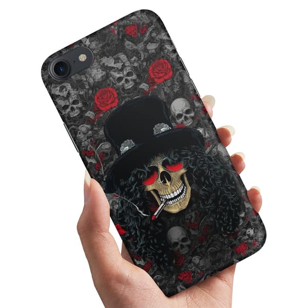 Cover / Mobilcover til iPhone 6 / 6s Plus - Slash Skull