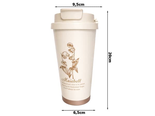Termosmugg 530 ml med sugrör