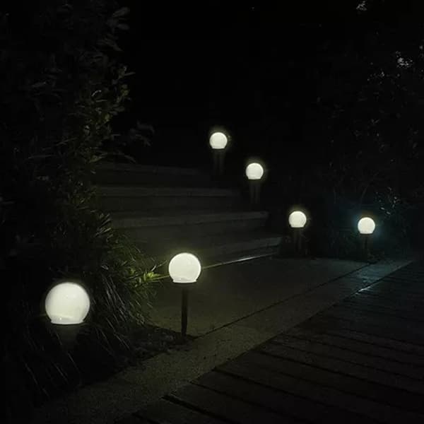 LED-hagelamper med solcelle - 6-pak