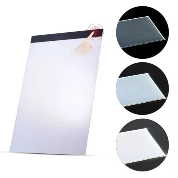 A4 LED Tegneplade - Lysbord / Lysplade – Bærbar