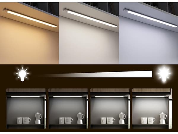USB-lampe 30 cm - Sensorstyrt belysning med klemme