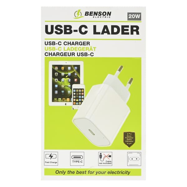 USB-C laddare 20W