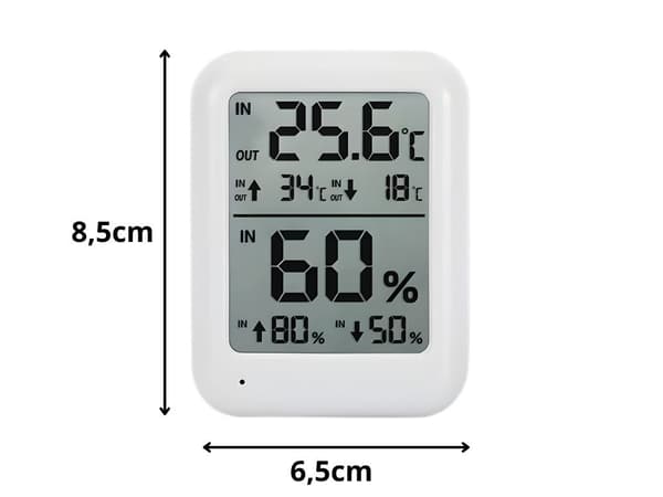Väderstation LCD termometer hygrometer inomhus