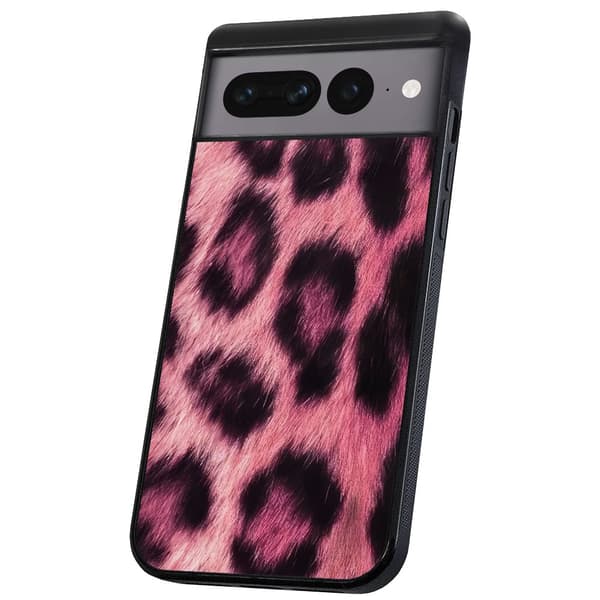 Google Pixel 7 Pro - Deksel/Mobildeksel Pink Leopard