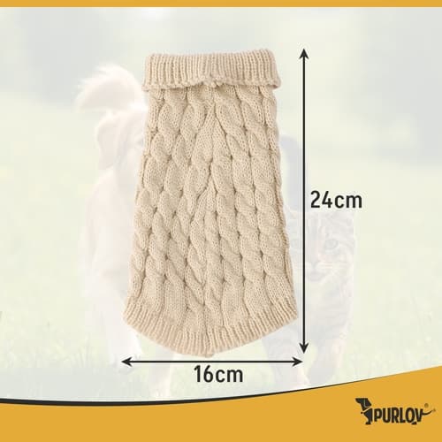 Hundegenser - Genser til hund - S (Beige)
