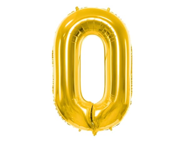 Folieballon tal guld 66 cm