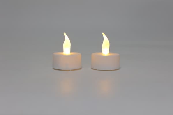LED telys flammeeffekt 2 stk
