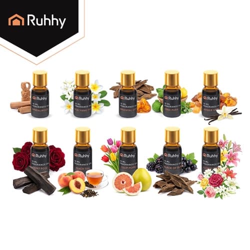 Duftolie / Parfumeolie til Aromalamper - 10-pak