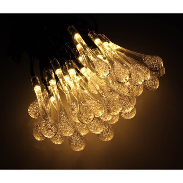 LED Guirlande Istapper - Solcelle - 6.5m - Varmhvid