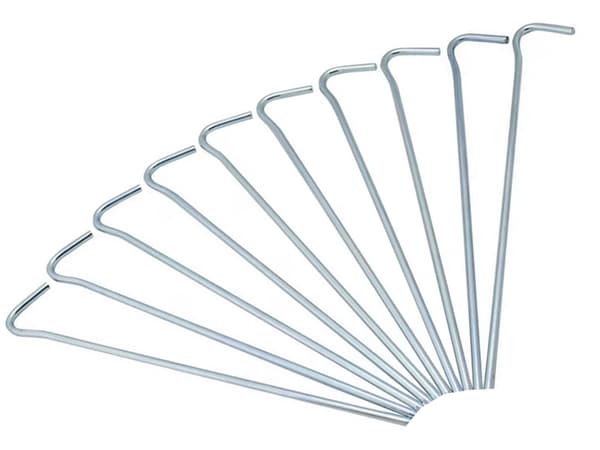 Telttakepit ankkurit teräs 31cm 10kpl koukku & silmukka
