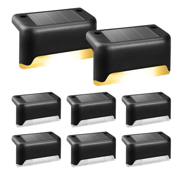 Solcellebelysning for trapper og gjerder - 16-Pack