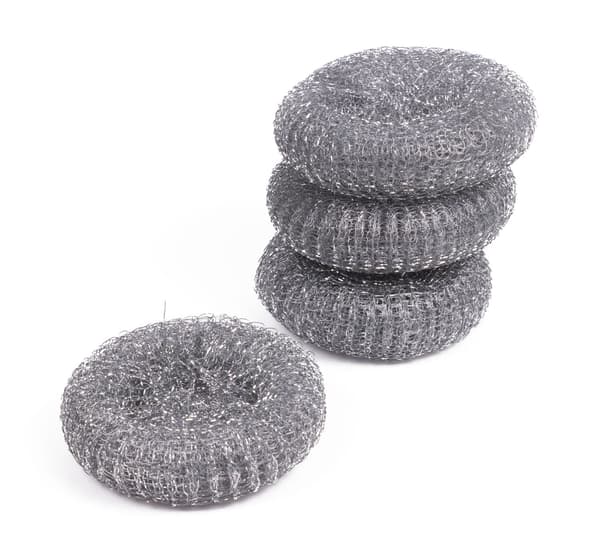 Skureblokke 4-pak rustfrit stål store