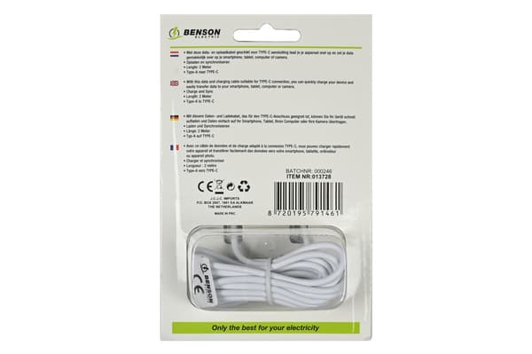 USB-C-kaapeli 2 m