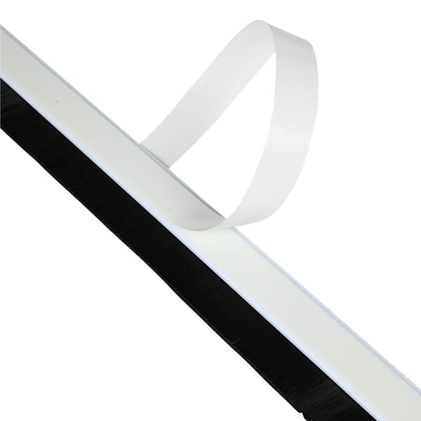 Tetningslist børste 100 cm PVC hvit