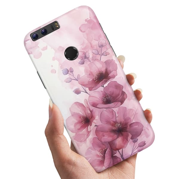 Deksel / Mobildeksel til Huawei Honor 8 - Flowers