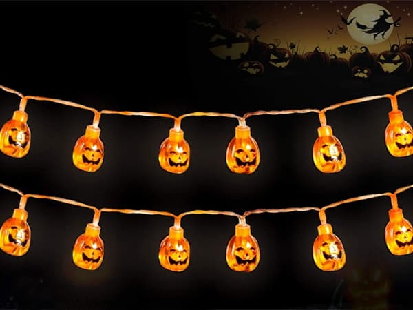 10 led halloween hängdynam 200cm belysning dynam dekoration