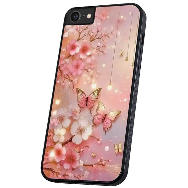 iPhone 16e - Deksel/Mobildeksel Flowers & Butterflies