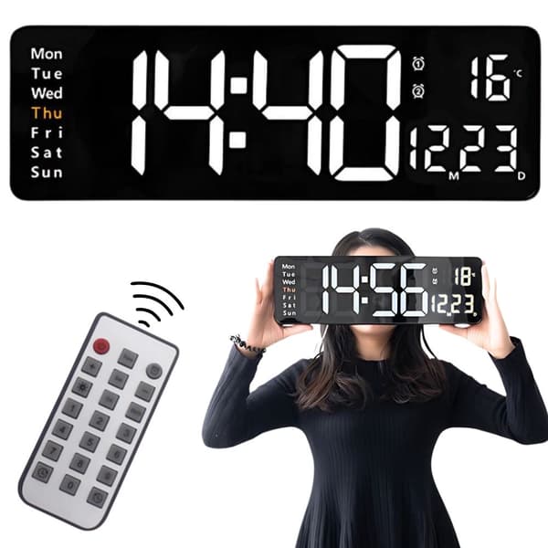 Digital väckarklocka LED - Temperatur och datum