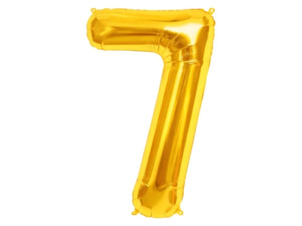 Folieballon tal guld 66 cm