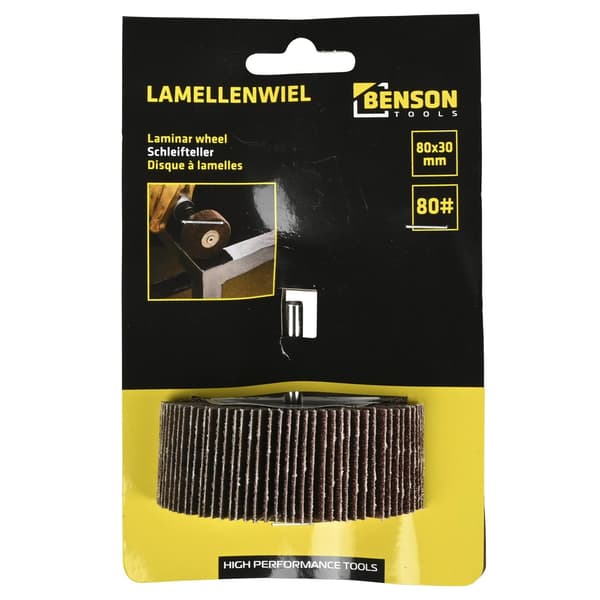 Lamelslibeskive 80 x 30 mm
