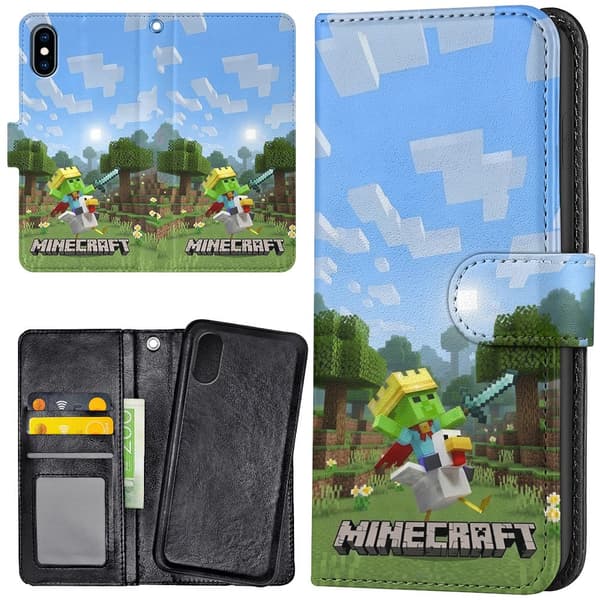 iPhone XR - Lommebok Deksel Minecraft