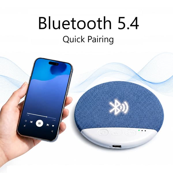 Högtalare för kudde med 3D-stereoljud och timer – Bluetooth 5.4
