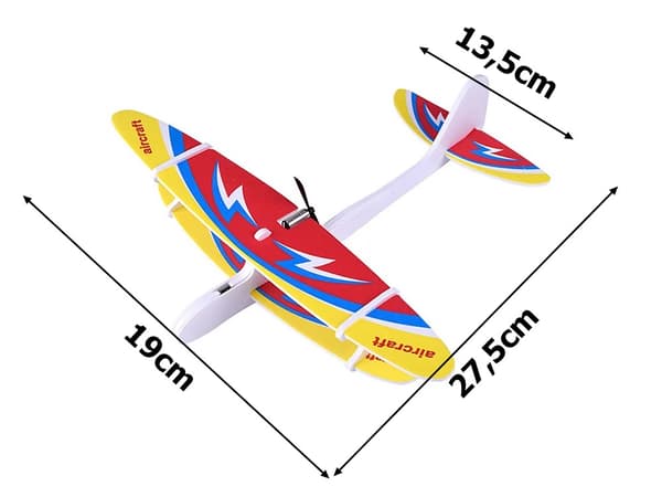 Flylegetøj skum - USB LED-svævefly