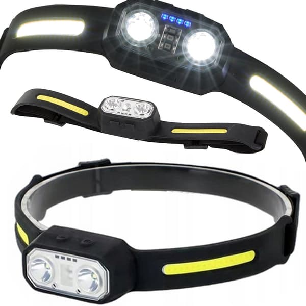 Hodelykt pannebånd hodelykt sterk hodelykt led hodelykt sensor