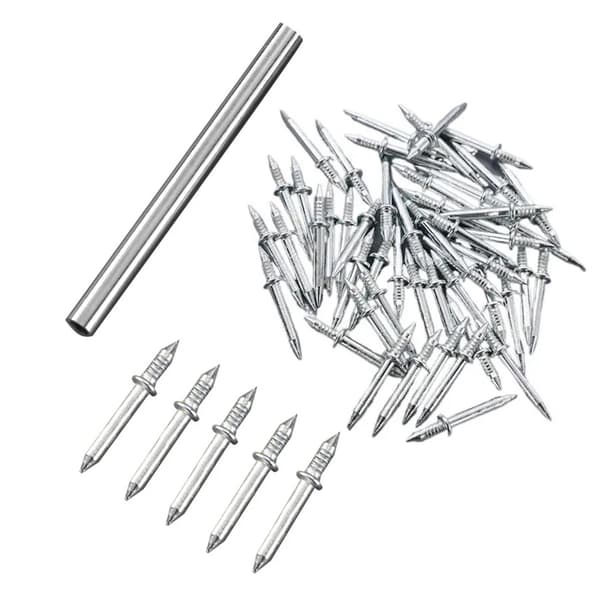 Dubbelhuvade spikar med Adapter - 100-pack